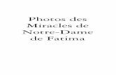 Photos des Miracles de Notre-Dame de Fatimalesconfins.com/photosfatima.pdf · Notre-Dame de Fatima par Lucia dos Santos « Il me semble que, ... mène jeta le même jour les témoins