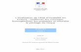 L’évaluation de l’état d’invalidité en France : réaffirmer ... · Inspection générale des affaires sociales RM2012-059P - Mai 2012 - RAPPORT TOME 1 Établi par Dr. Pierre