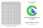 Comité du Lyonnais de Scrabble Agenda 2016 - 2017€¦ ·  · 2016-11-25Tel : 04 77 25 42 32 - E-mail : henri.perriot@wanadoo.fr Bernard BUSSY - Commissaire aux ... 06 81 03 17