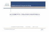 ACCIDENTS TRANSFUSIONNELS - JIVD - AER - SMS A DOM · CAT : prescrire des produits déplasmatisés problèmes: disponibilité et possible moindre efficacité - Autres mécanismes