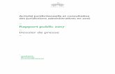 Rapport public 2017 - conseil-etat.fr · Activité juridictionnelle et consultative des juridictions administratives en 2016 – Rapport public 2017 – Dossier de presse
