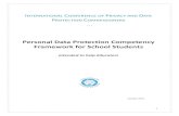 Personal Data Protection Competency Framework for … · 1 Personal Data Protection Competency Framework for School Students Intended to help Educators Conférene internationale des
