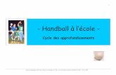 Handball à l’école - crdp-pupitre.ac-clermont.frcrdp-pupitre.ac-clermont.fr/upload/_15_15_2011-01-10_09-31-38_.pdf · - 2 - Handball à l’école : quel partenariat ? Un partenariat