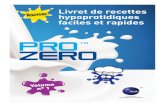 PRO ZERO - fr.vitafloweb.comfr.vitafloweb.com/files/2013/07/livret-recettes-prozero.pdf · Plus de liberté au quotidien! eau Un délicieux substitut du lait sans protéine = ZERO
