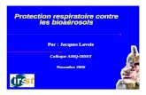 Protection respiratoire contre les bioaérosols - IRSST · 2 Plan Présentation du comité de suivi Pertinence Définition Normes et règlements Appareils de protection respiratoire