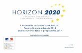 L’économie circulaire dans H2020 : Projets financés depuis …cache.media.education.gouv.fr/file/2016/31/3/03_infoday_ecocirc... · REPAIR : Resource management in peri-urban