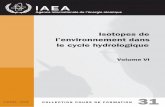Isotopes de l’environnement dans le cycle hydrologique VERS… ·  · 2013-05-30L. Tezcan (Turquie), et L.F. Konikow (Etats-Unis); ils sont remerciés dans chaque chapitre. vienne,
