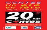 CONTES Un été en fête - ville-contes.netville-contes.net/wp-content/uploads/2012/10/BROCHURE-PV-2017.pdf · 3 L’année 2017 mar-que les vingt ans du festival « Païoun Ven,