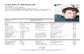 PATRICK RENAUD - Agence artistique | Agence Cormier de …€¦ ·  · 2018-02-05Microsoft Word - patrick-renaud.docx Created Date: 1/30/2018 5:17:55 PM ...