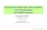 Etat de la recherche universitaire - blogs.enstimac.frblogs.enstimac.fr/phyrenees/...etat_de_la_recherche_MP_C_TURPIN.pdf · 6,8 kWh/Nm3 Surtension Anodique élevée Consommation