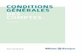 CONDITIONS GÉNÉRALES DES COMPTES - … · Conditions Générales des Comptes 1 Allianz Banque a le plaisir de vous présenter cette nouvelle brochure offrant une meilleure qualité