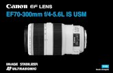 EF70-300mm f/4-5.6L IS USM · FRN-1 Dédié aux appareils photo EOS, l’objectif Canon EF70-300mm f/4-5,6L IS USM est un objectif zoom téléobjectif à hautes performances équipé