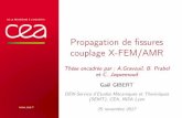 Propagation de fissures couplage X-FEM/AMR - Thèse ... · Propagationdeﬁssures couplageX-FEM/AMR Thèse encadrée par : A.Gravouil, B. Prabel et C. Jaquemoud GaëlGIBERT DEN-Service
