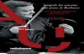 Intégrale des concertos pour piano de Beethoven · ELISABETH LEONSKAJA piano Hélène Collerette violon solo 7 Ce concert sera diffusé le 2 février à 20h sur l'antenne de France