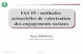 Les normes IFRS en assurance IAS 19 : méthodes ... · 27 septembre 2007 -1-Introduction aux normes IFRS et à Solvabilité 2 ISFA - 3A Les normes IFRS en assurance Pierre THÉROND