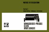 CLASS Presses DOMINANT CONSTANT MARKANT 40 et … · NOTICE D'UTIUSATION Partie 2 Gintralitts, Tableaux, Entretiøn RAMASSEUSES-PRESSES CLAAS HAUTE DENSITE