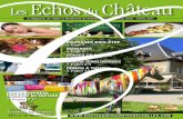Echos Château Magazine de l’Hôtel & Restaurant de Charme N 13 • Automne 2016 - Année 2017 Famille de Challes Famille Milliet 2 LE CHÂTEAU À TRAVERS LES SIÈCLES Créé par
