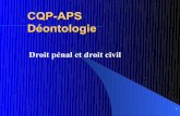 CQP-APS Déontologieagent-de-securite.e-monsite.com/medias/files/cqp-aps.-droit-p-nal... · CQP-APS 1.Droit pénal & droit civil Sommaire 1. Le flagrant délit Art. 53 C.P. 2. ...