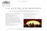 L A FLÛTE E NCHANTÉ E - le-cinematographe.fr · emmène une nouvelle production de La bohème de Puccini. Irrésistible mélange de comédie enjouée et de tragédie ... La partition