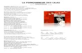 Poinçonneur des Lilas - Paroles Gainsbourg ! album «Du chant à la une» (1958) Couplet 1 & 2 (choeur à l’unisson) J’suis le poinçonneur des lilas