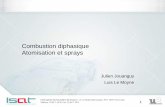 Combustion diphasique Atomisation et spraysluis.lemoyne.free.fr/sprays.pdfPre- filming 25–140 Wide range of aircraft and industrial gas turbines Effervescent ... G.oisd on (2006)
