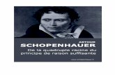 Schopenhauer, Arthur (1788-1860). De la quadruple racine ... LA QUADRUPLE RACINE DU... · ARTHUR SCHOPENHAUER DE LA QUADRUPLE RACINE DU PRINCIPE DE RAISON SUFFISANTE Traduction par