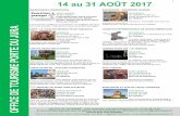 14 au 31 AOÛT 2017 - Pays de Saint Amour Office de Tourisme …€¦ ·  · 2017-08-141 1 E DU JURA 14 au 31 AOÛT 2017 ... côte sur route (9.5km) ouverte à toutes et tous ! 1er
