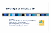 Routage et réseaux IP - Congduc Pham's web pagecpham.perso.univ-pau.fr/.../PAU-UPPA/IRES-L3/Routage-IP.pdfCours de C. Pham, Univ. Pau Routage et Réseaux IP 3 Références Ces supports
