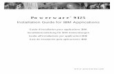 Powerware 9125oem.powerware.com/ibm-ups/pdf/9125man.pdf · Powerware® 9125 Installation Guide for IBM Applications Guide d’installation pour applications IBM Installationsanleitung