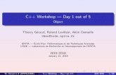 C++ Workshop Day 1 out of 5 - Object · U __assert_fail 000000de T main ... autoit=begin(s); ... (EPITA/LRDE) C++ Workshop | Day 1 out of 5 2015{2018 18 / 85. A couple of exercises