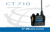 ct 710 - Talkie-walkie.fr ct710.pdf · 6 | Manuel d’utilisation CT710 Manuel d’utilisation CT710 | 7 Description de l’appareil Afficheur Indications : Codes DTMF Radio FM Fonction