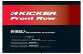 2012 FrontRow (ZXDSP) Rev G - KICKER® · Front Row Digital Signal Processor ... combination of state-of-the-art digital signal processing and user ... Rev G.indd 2012 FrontRow (ZXDSP)