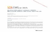 Authentification unique (SSO) Microsoft Office 365 avec AD ...data.vandenborre.be/manual/MS/MICROSOFT_M_FR_OFFICE 365 UNIV… · Authentification unique (SSO) Microsoft Office 365