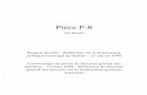 358PP-2812 : En liasse, rapport détaillé sur fin. pol. mun ... · Pièce P-8 (en liasse) Rapport détaillé - Réflexions sur le financement politique municipal au Québec-21 janvier