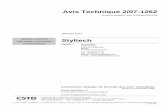 Avis Technique 2/07-1262 - ArcelorMittal Distributionds.arcelormittal.com/repo/lionel pezzetti/Styltech/Brochure PDF...1.1 Description succincte ... de la réglementation thermique