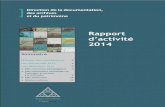 Rapport d’activité 2014 - enpc.fren.enpc.fr/sites/default/files/rapport_dactivite_doc_2014.pdfDirection de la documentation, des archives et du patrimoine Rapport d’activité