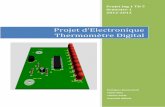 projet D’electronique Thermomètre Digitalsohibtabiche.fr/projet/pj_5.pdf · Nous avons ensuite placé un voltmètre virtuel afin de mesurer la valeur de la tension à la sortie