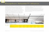 Ecophon Master™ Matrix Matrix-PRODUCT-FR.pdf · Schéma de montage (m344) pour ecophon maSter matrix. 600x1200 560x1160 600x2400 560x2360 1200x1200 1160x1160 2400x1200 2360x1160