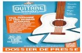 DOSSIER DE PRESSE - issoudun-guitare.comDE+PRESE+2014+01… · Festival Guitare Issoudun - 2013 ... son, Tal Farlow, Romane, Sylvain Luc, Tuck Andress, ... Jazz Manouche Flamenco
