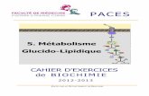 5. Métabolisme Glucido-Lipidiquearistote.datacenter.dsi.upmc.fr/disc/PCEM1/ED/5_Metabolisme_2012... · PACES CAHIER D'EXERCICES de BIOCHIMIE 2012-2013 EDITE PAR LE DEPARTEMENT DE