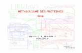 METABOLISME DES PROTEINES: Bilanl2bichat2012-2013.weebly.com/uploads/1/3/9/0/13905422/cours_6... · L’évaluation du métabolisme des protéines et du « bilan Azoté » est une