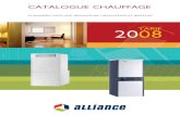 catalogue alliance 2008 - enrdd.com · 8 Chaudière fonte au sol Unit ... permet à la marque ALLIANCE ... - Ø départ chauffage D . . . . . . .1”1/4 M