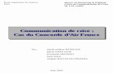 communication De Crise : Cas Du Concorde D’air Francesalahben.free.fr/files/airfranceconcorde.pdf · Master de Marketing & Publicit ... (Internet, presse, ... Air France détient