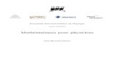 Math ematiques pour physiciens - lpthe.jussieu.frzuber/Cours/L3_2013.pdf · [10]Laurent Schwartz, Analyse I. Topologie G en erale et Analyse Fonctionnelle, Hermann, 1991. ... applications