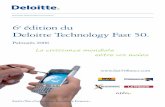 6e édition du Deloitte Technology Fast 50 · 6e édition du Deloitte Technology Fast 50. Palmarès 2006 CroissanceCr o is s a n c e PlusPlu s Technology, Media & Telecommunications