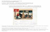 LES CHANSONS DE LA BELLE EPOQUEmuseedelacartepostale.fr/.../07/cartes-postales-chansons-populaires... · Les jeunes filles de la bourgeoisie qui apprennent sagement le piano, entre