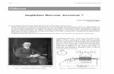 Guglielmo Marconi, inventeurE9_Marconi.pdf · – 26 – Les Cahiers de la FNARH n°113, 2009 Guglielmo Marconi, inventeur ? Jean-Claude Montagné Adhérent direct Le prix Nobel de