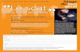 Le scat vocal - mjc-carca.org · de jazz “Le scat vocal Samedi 2 juin Laurent Borras & Laurent Coulondre (piano) n 10h-12h30 : chant polyphonique et improvisation à partir de Circlesongs