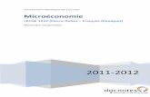 Microéconomie - docnotes,la reussite à un clic de distance ·  · 2013-12-01Université Catholique de Louvain 2011-2012 Microéconomie LECGE 1222 (Pierre Dehez – François Maniquet)