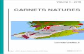 carnetsnatures 3/Carnetsnatures-vol3-2016.pdf · Coste Clother. Présence dans le Tarn d’un champignon lichénicole peu observé en France: Endococcus exerrans Nylander. Carnets
